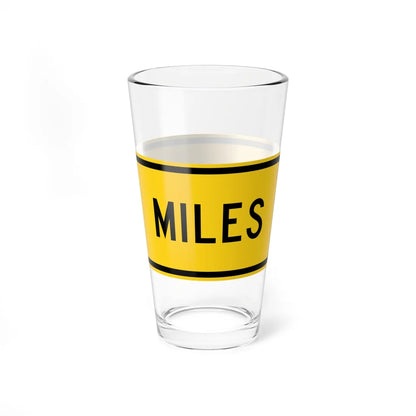 MUTCD-MI W16-4bP (Michigan) (Road Sign) Pint Glss 16oz - Go Mug Yourself