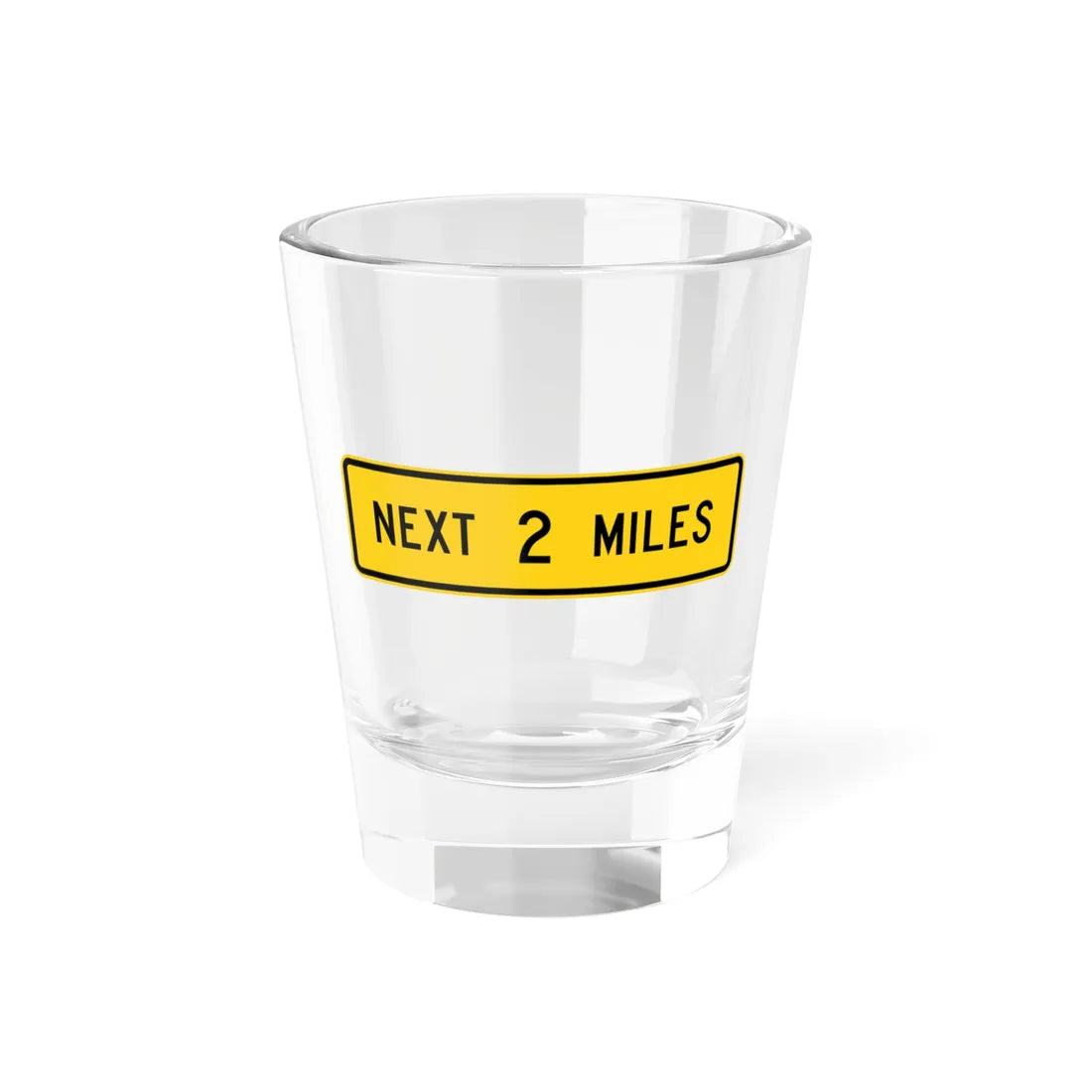 MUTCD-MI W16-4bP (Michigan) (Road Sign) Shot Glass 1.5oz 1.5oz - Go Mug Yourself