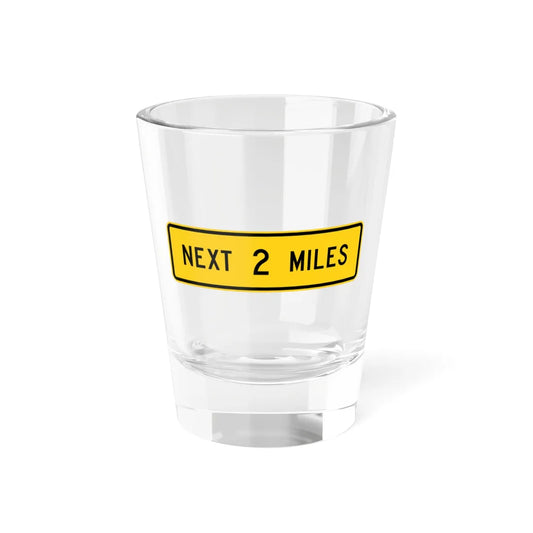 MUTCD-MI W16-4bP (Michigan) (Road Sign) Shot Glass 1.5oz 1.5oz - Go Mug Yourself