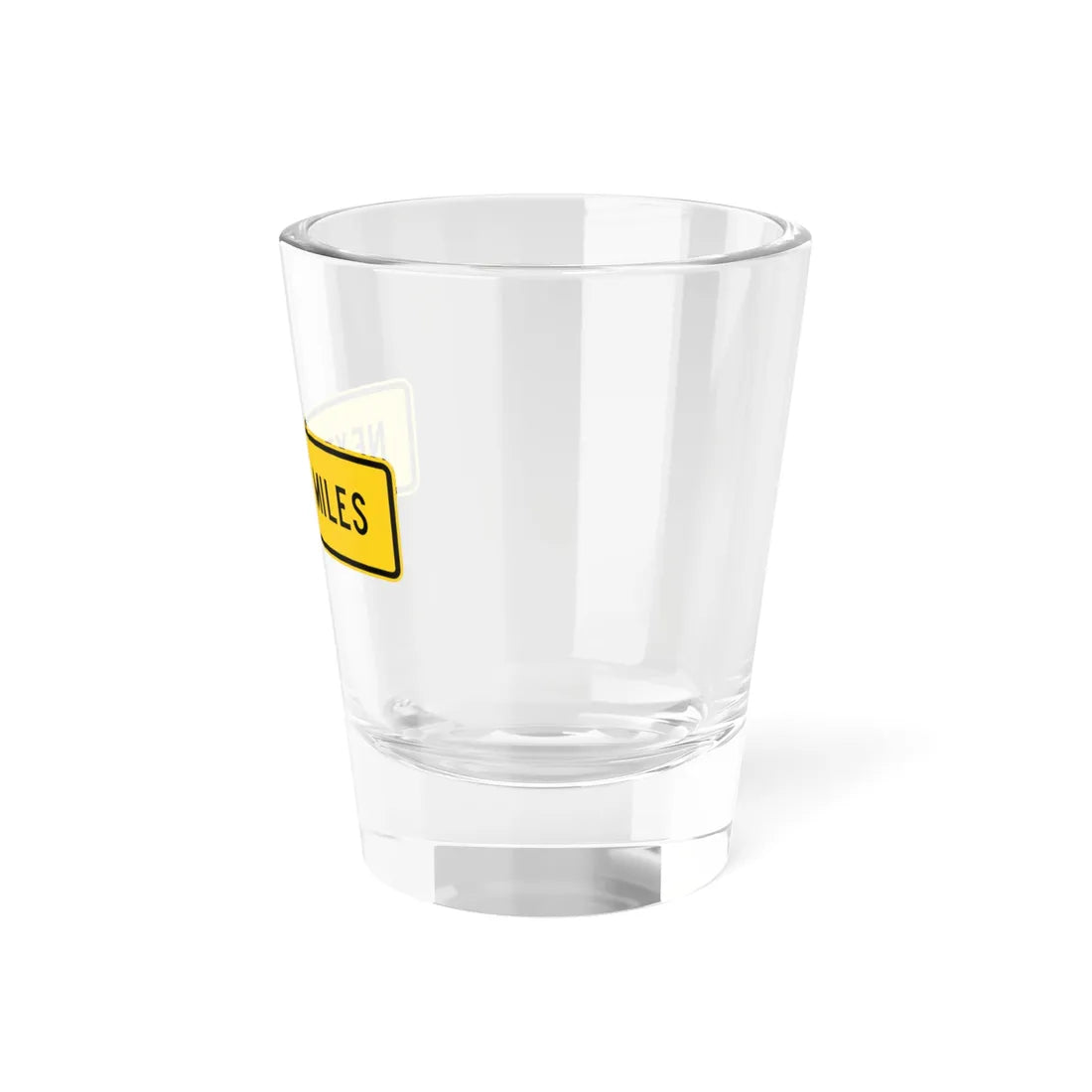 MUTCD-MI W16-4bP (Michigan) (Road Sign) Shot Glass 1.5oz - Go Mug Yourself