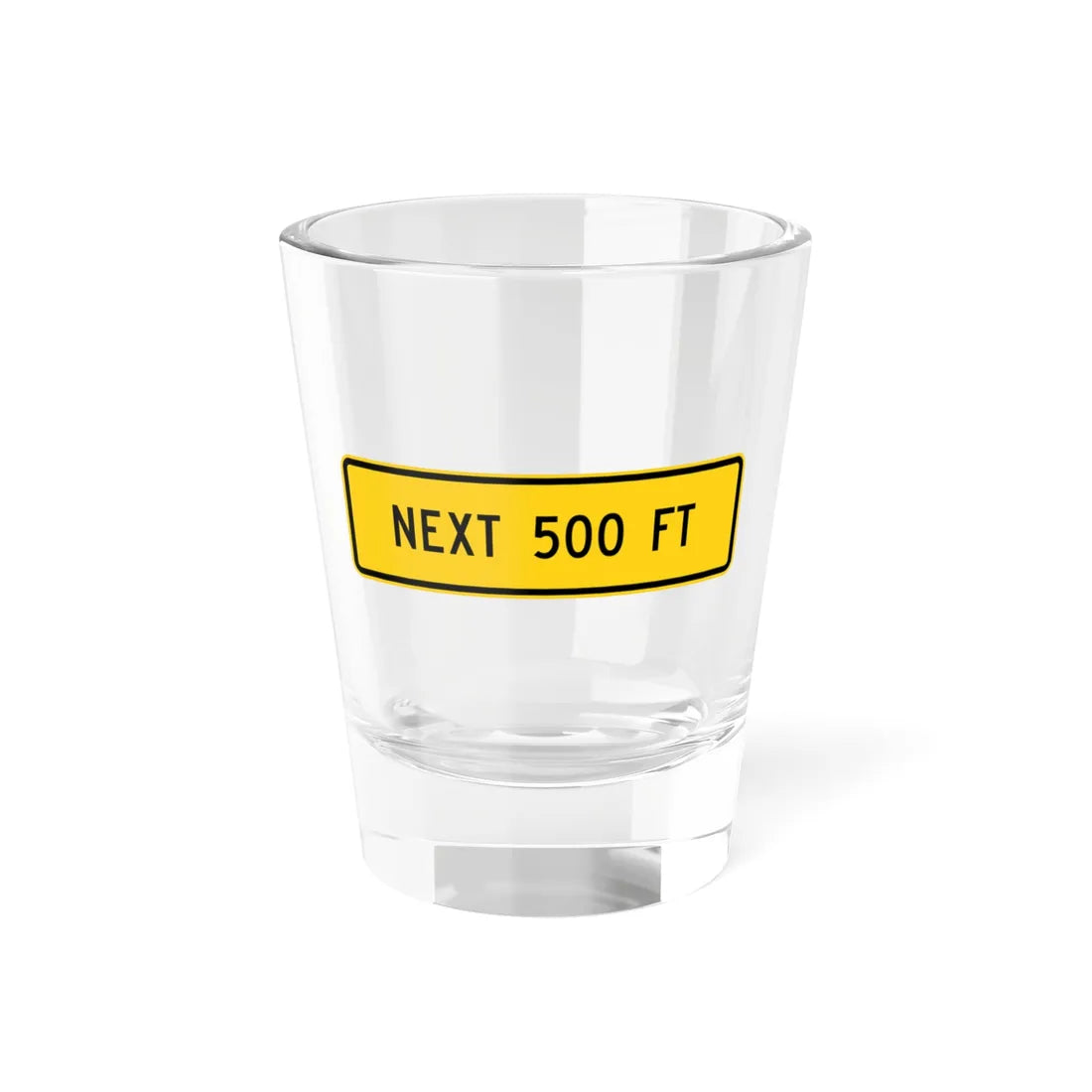 MUTCD-MI W16-4cP (Michigan) (Road Sign) Shot Glass 1.5oz 1.5oz - Go Mug Yourself