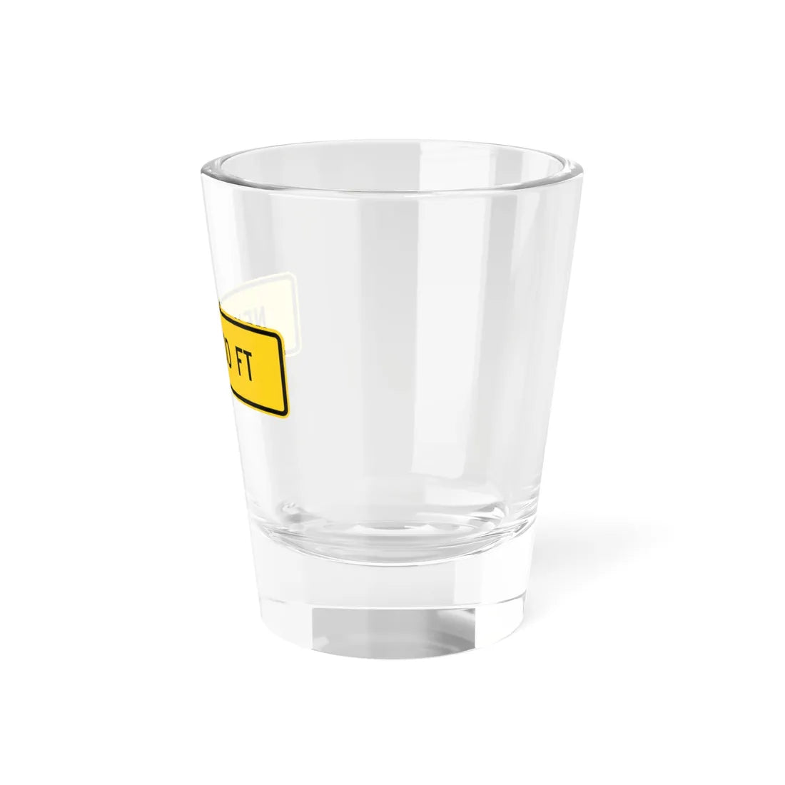 MUTCD-MI W16-4cP (Michigan) (Road Sign) Shot Glass 1.5oz - Go Mug Yourself