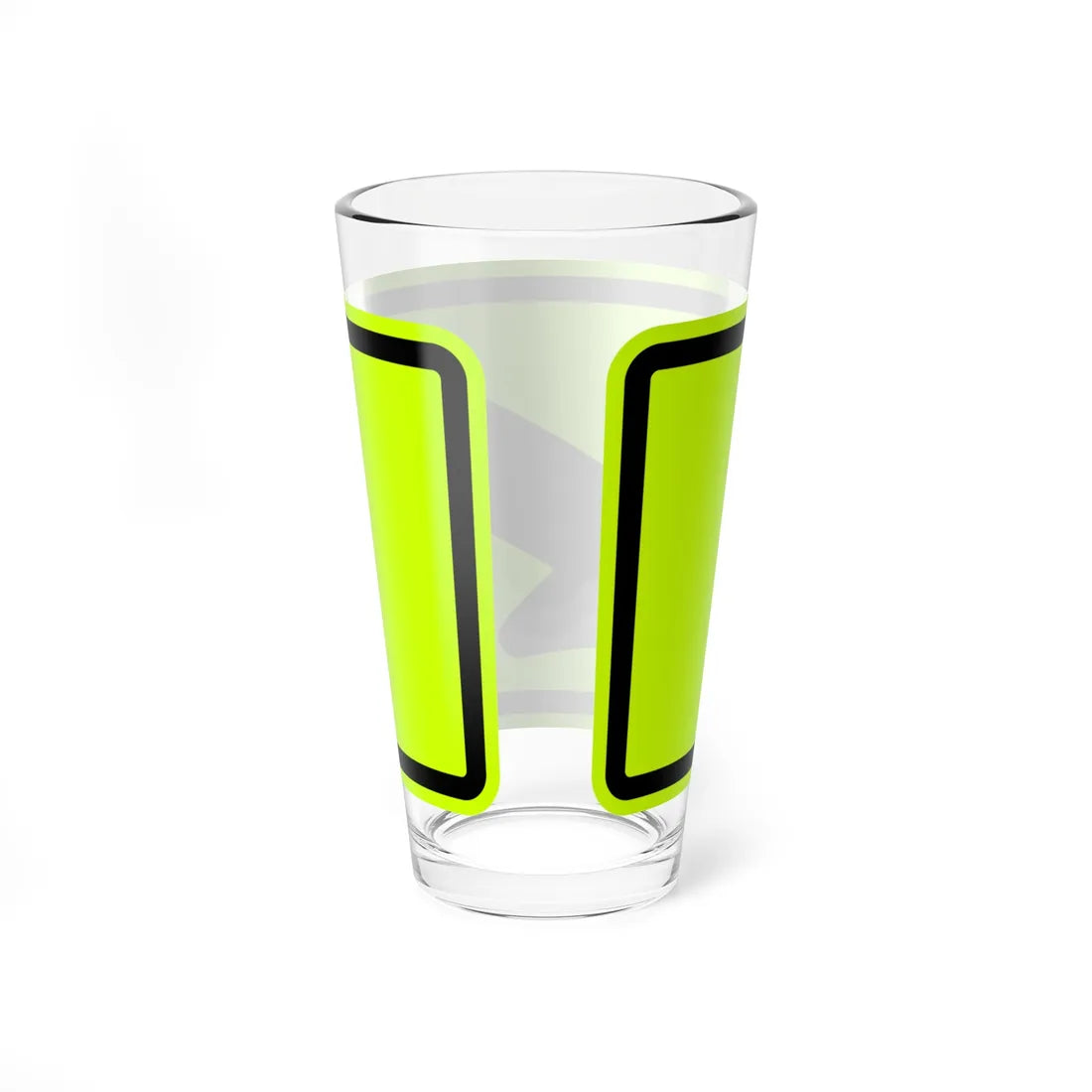 MUTCD-MI W16-7PL fluorescent (Michigan) (Road Sign) Pint Glass 16oz - Go Mug Yourself