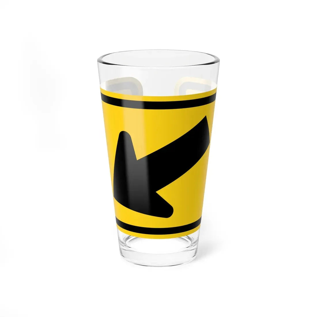 MUTCD-MI W16-7PL (Michigan) (Road Sign) Pint Glass 16oz 16oz - Go Mug Yourself