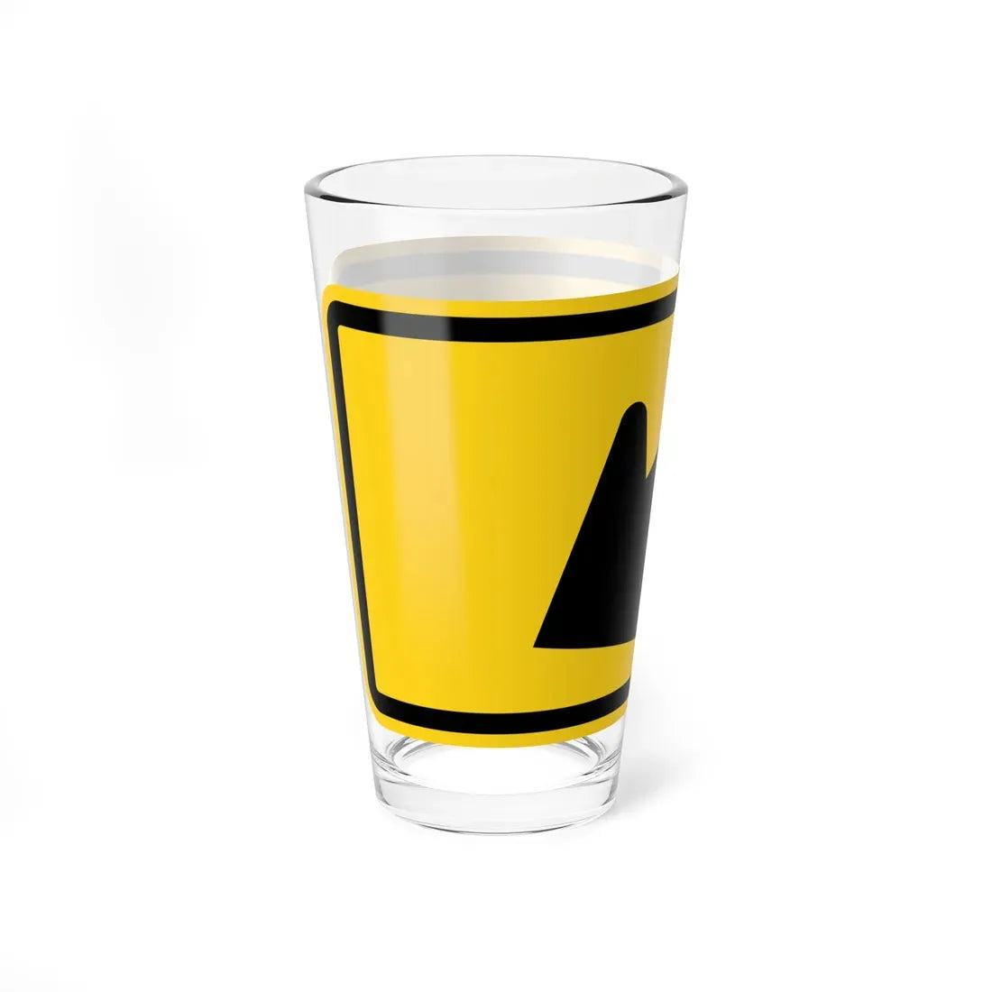 MUTCD-MI W16-7PL (Michigan) (Road Sign) Pint Glass 16oz - Go Mug Yourself