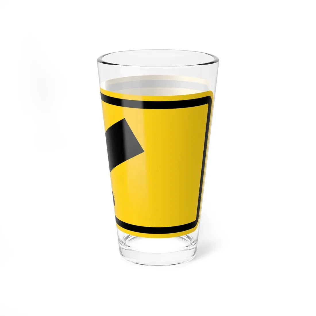 MUTCD-MI W16-7PL (Michigan) (Road Sign) Pint Glass 16oz - Go Mug Yourself