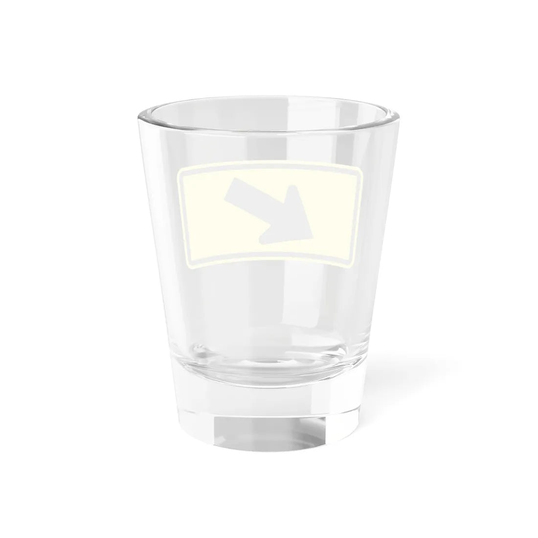 MUTCD-MI W16-7PL (Michigan) (Road Sign) Shot Glass 1.5oz - Go Mug Yourself