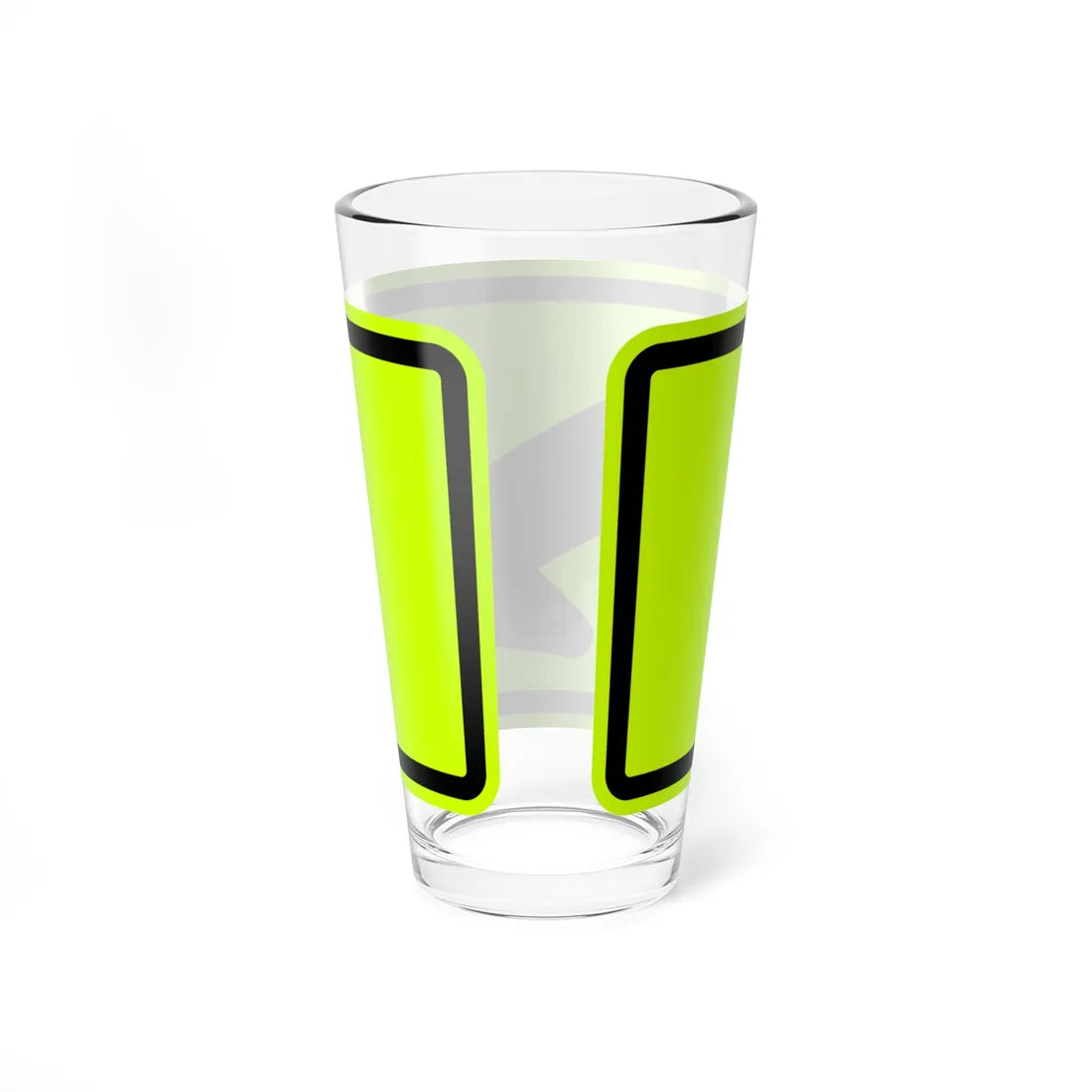MUTCD-MI W16-7PR fluorescent (Michigan) (Road Sign) Pint Glass 16oz - Go Mug Yourself