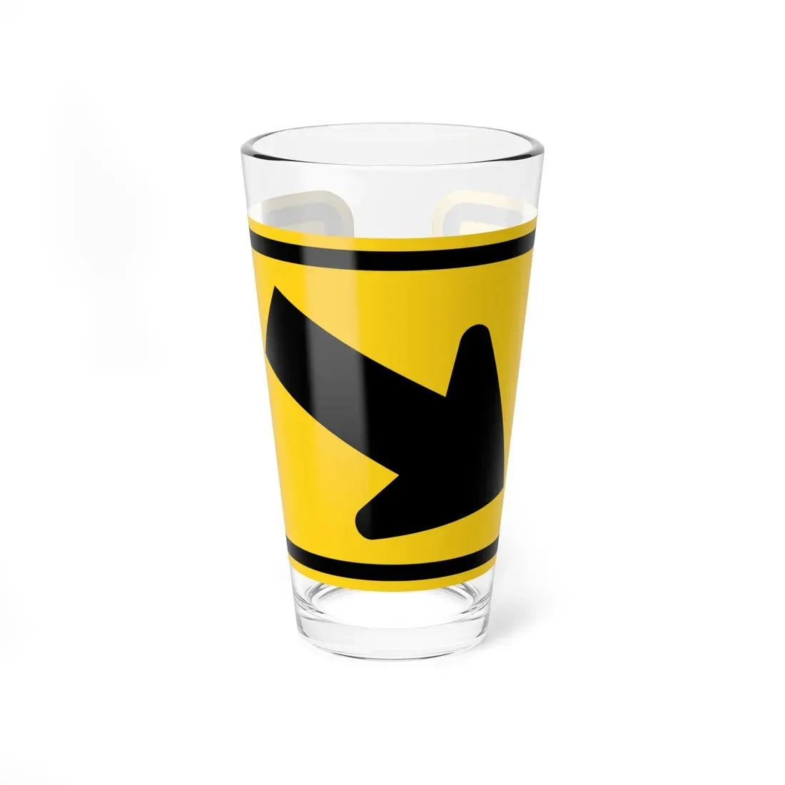 MUTCD-MI W16-7PR (Michigan) (Road Sign) Pint Glass 16oz 16oz - Go Mug Yourself