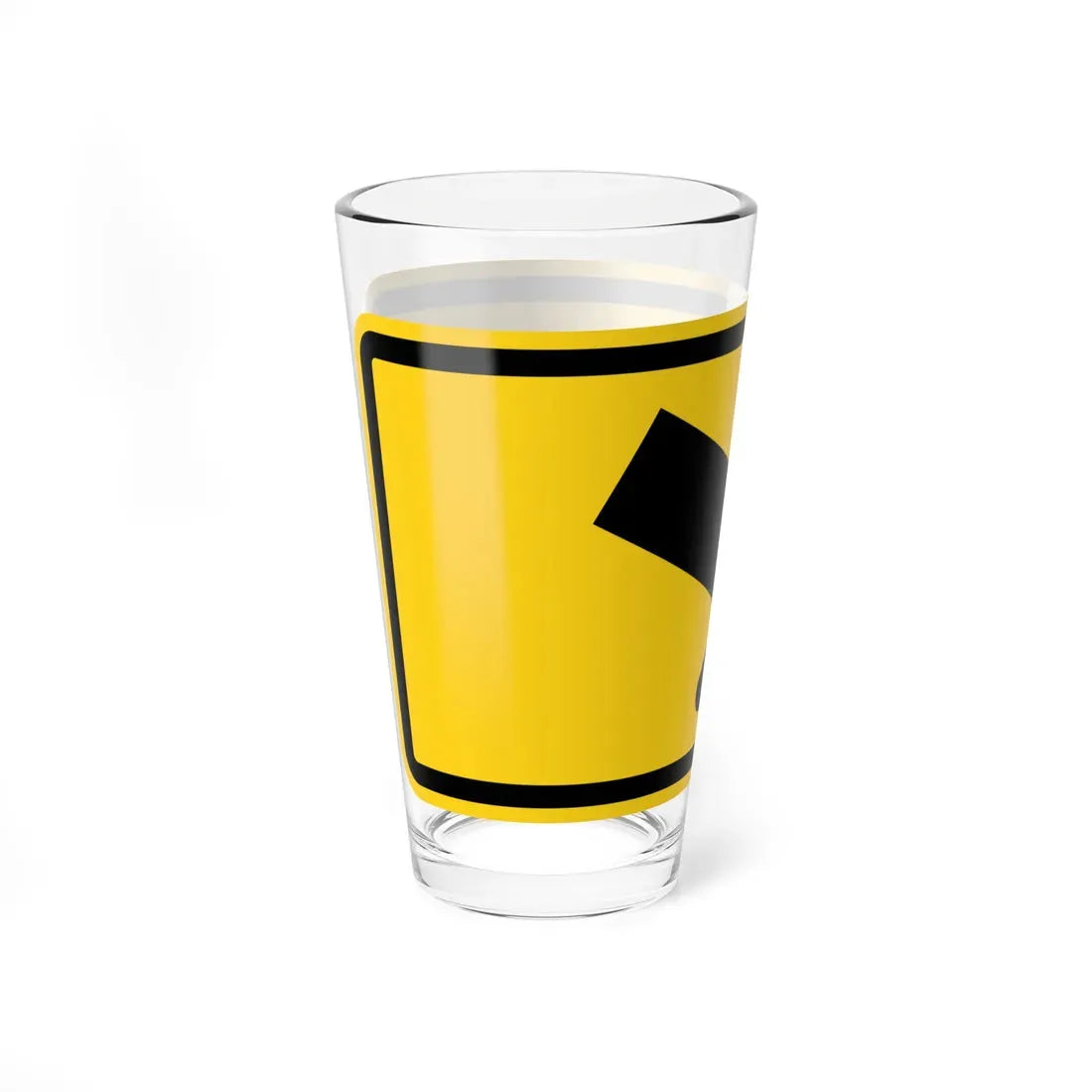 MUTCD-MI W16-7PR (Michigan) (Road Sign) Pint Glass 16oz - Go Mug Yourself