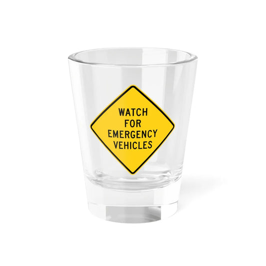MUTCD-MI W20-4c (Michigan) (Road Sign) Shot Glass 1.5oz 1.5oz - Go Mug Yourself