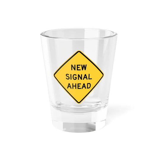 MUTCD-MI W3-3B (Michigan) (Road Sign) Shot Glass 1.5oz 1.5oz - Go Mug Yourself
