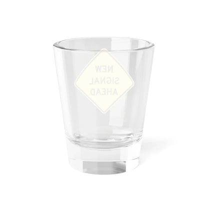 MUTCD-MI W3-3B (Michigan) (Road Sign) Shot Glass 1.5oz - Go Mug Yourself