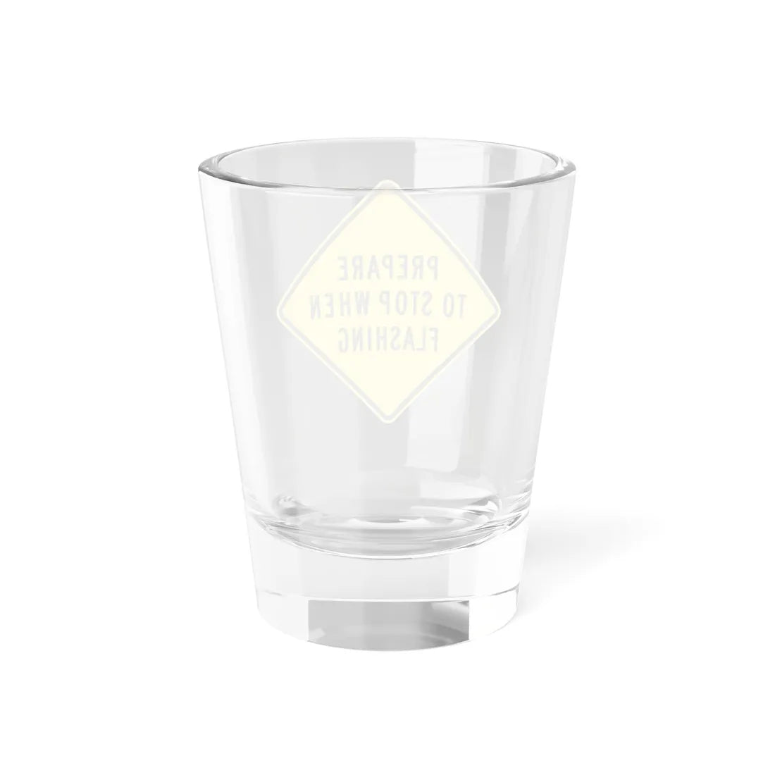MUTCD-MI W3-4b (Michigan) (Road Sign) Shot Glass 1.5oz - Go Mug Yourself