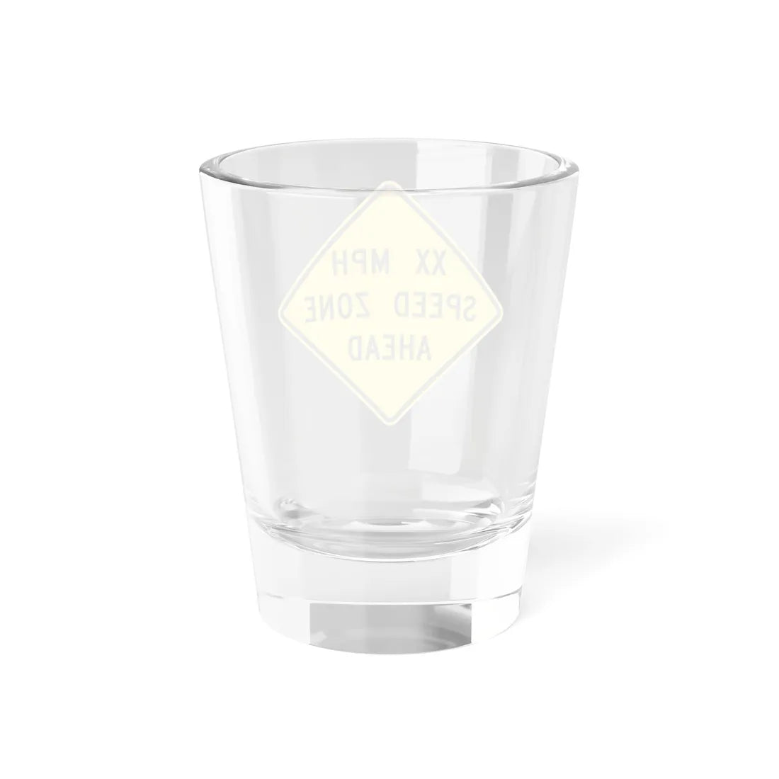 MUTCD-MI W3-5a (Michigan) (Road Sign) Shot Glass 1.5oz - Go Mug Yourself