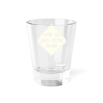 MUTCD-MI W3-5a (Michigan) (Road Sign) Shot Glass 1.5oz - Go Mug Yourself