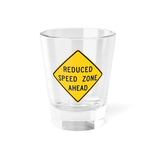 MUTCD-MI W3-5b (Michigan) (Road Sign) Shot Glass 1.5oz 1.5oz - Go Mug Yourself