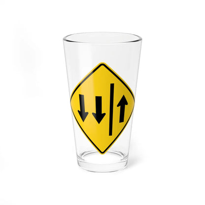 MUTCD-MI W6-5 (Michigan) (Road Sign) Pint Glss 16oz 16oz - Go Mug Yourself