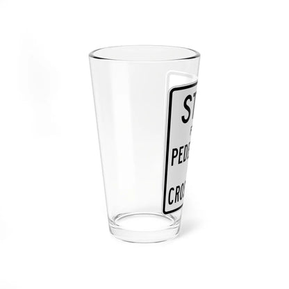MUTCD-MN R1-X1 (Minnesota) (Road Sign) Pint Glass 16oz - Go Mug Yourself