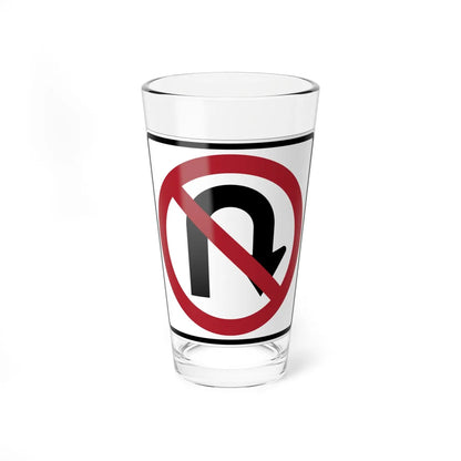 MUTCD-MN R3-4M (Minnesota) (Road Sign) Pint Glass 16oz 16oz - Go Mug Yourself
