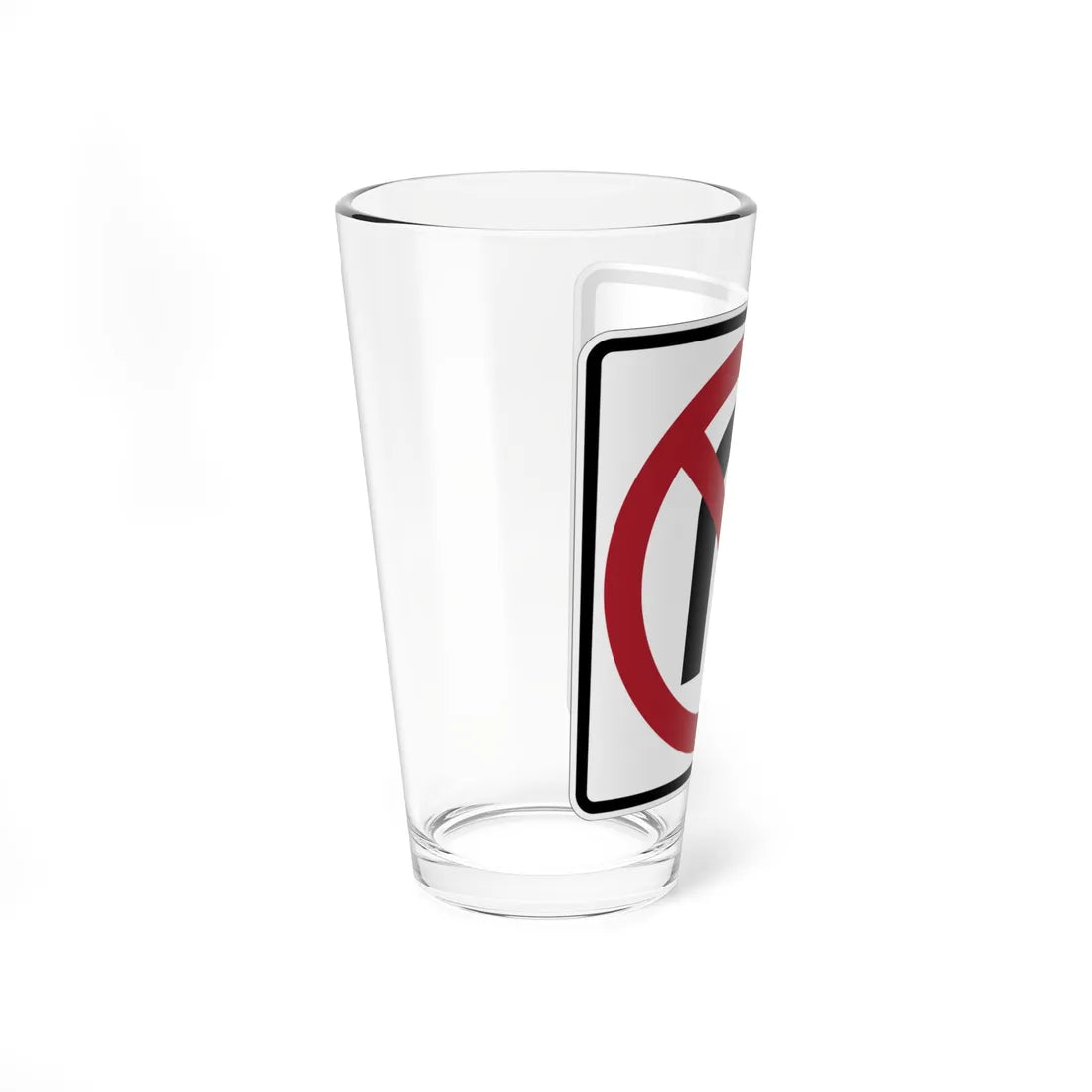MUTCD-MN R3-4M (Minnesota) (Road Sign) Pint Glass 16oz - Go Mug Yourself
