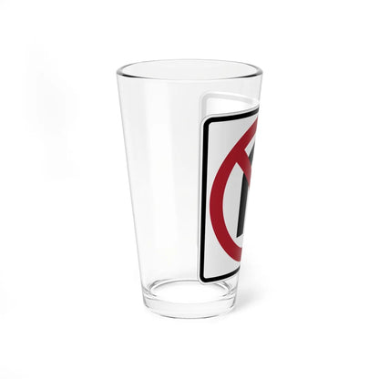 MUTCD-MN R3-4M (Minnesota) (Road Sign) Pint Glass 16oz - Go Mug Yourself