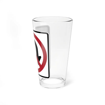 MUTCD-MN R3-4M (Minnesota) (Road Sign) Pint Glass 16oz - Go Mug Yourself