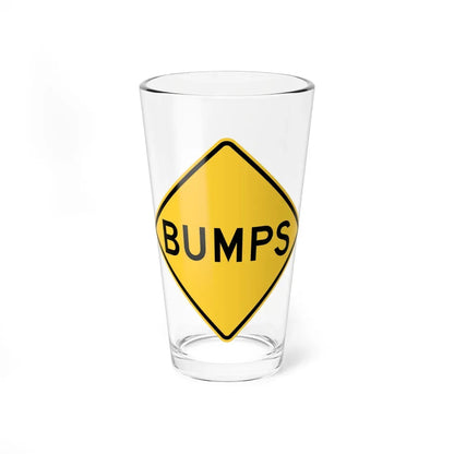 MUTCD-MN W8-1b (Minnesota) (Road Sign) Pint Glass 16oz 16oz - Go Mug Yourself