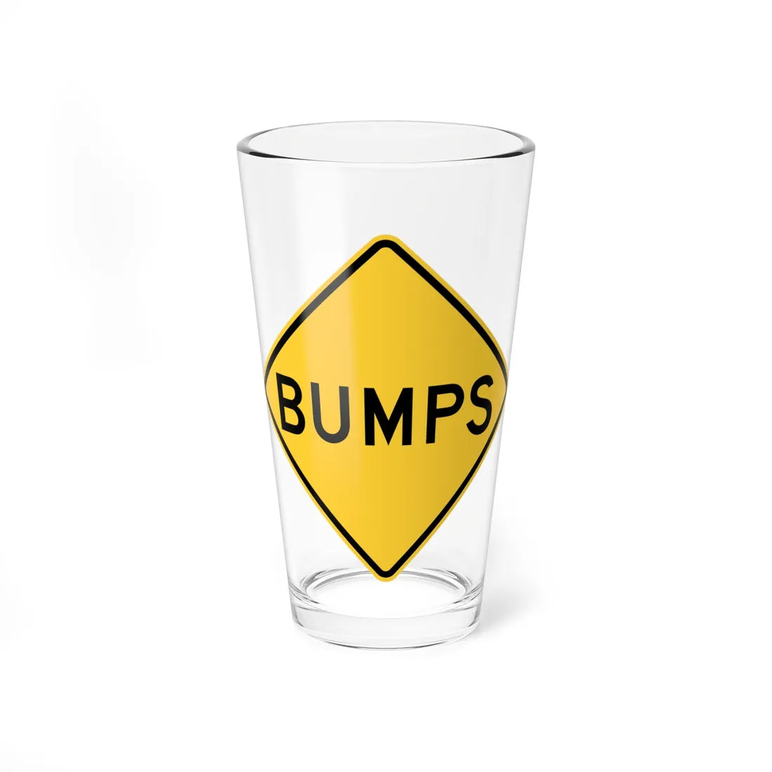 MUTCD-MN W8-1b (Minnesota) (Road Sign) Pint Glss 16oz 16oz - Go Mug Yourself