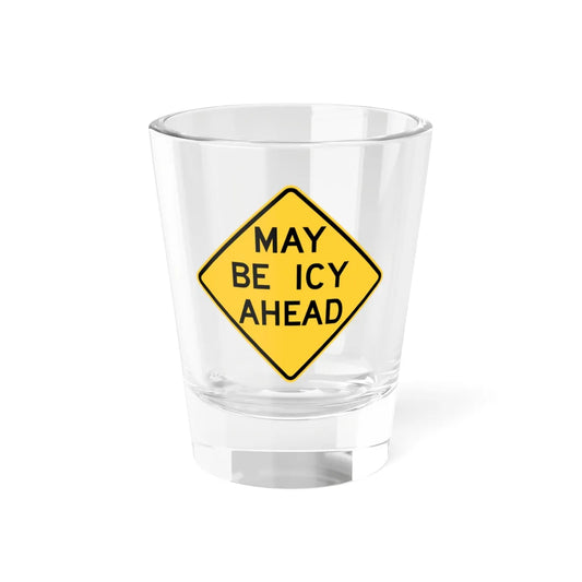MUTCD-NE W15-2 (Nebraska) (Road Sign) Shot Glass 1.5oz 1.5oz - Go Mug Yourself