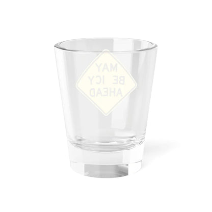 MUTCD-NE W15-2 (Nebraska) (Road Sign) Shot Glass 1.5oz - Go Mug Yourself