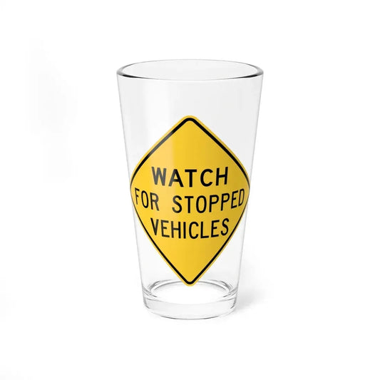 MUTCD-NE W25-5-36 (Nebraska) (Road Sign) Pint Glss 16oz 16oz - Go Mug Yourself