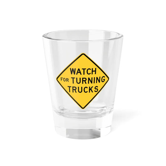 MUTCD-NE W25-7-36 (Nebraska) (Road Sign) Shot Glass 1.5oz 1.5oz - Go Mug Yourself