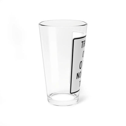 MUTCD-NJ RNJ12-8R (New Jersey) (Road Sign) Pint Glass 16oz - Go Mug Yourself