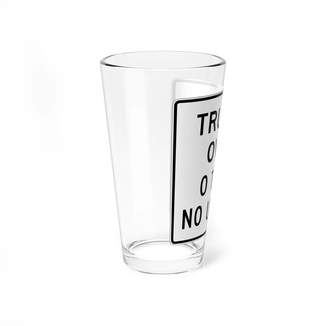 MUTCD-NJ RNJ12-9 (New Jersey) (Road Sign) Pint Glass 16oz - Go Mug Yourself
