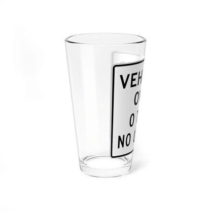 MUTCD-NJ RNJ12-9A (New Jersey) (Road Sign) Pint Glass 16oz - Go Mug Yourself