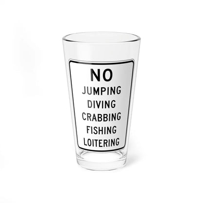 MUTCD-NJ RNJ5-11B (New Jersey) (Road Sign) Pint Glass 16oz 16oz - Go Mug Yourself