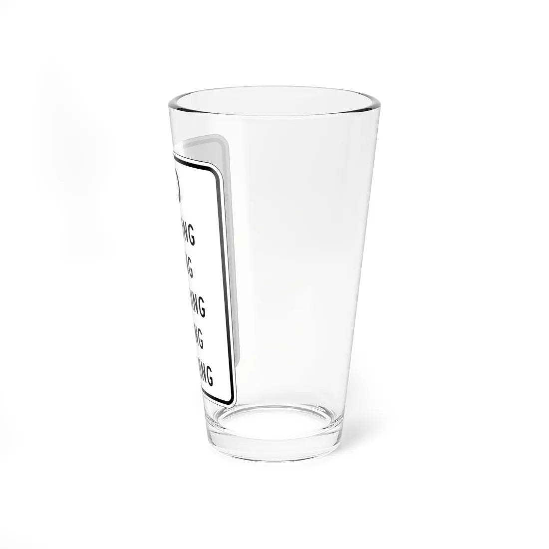 MUTCD-NJ RNJ5-11B (New Jersey) (Road Sign) Pint Glass 16oz - Go Mug Yourself