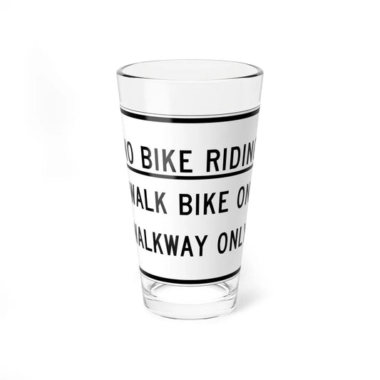MUTCD-NJ RNJ5-14A (New Jersey) (Road Sign) Pint Glass 16oz 16oz - Go Mug Yourself