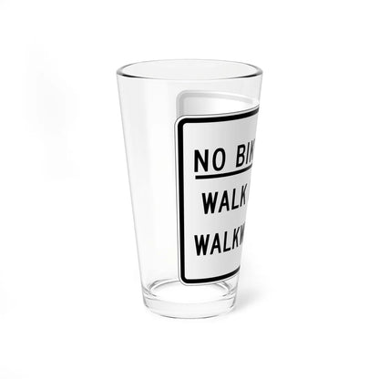 MUTCD-NJ RNJ5-14A (New Jersey) (Road Sign) Pint Glass 16oz - Go Mug Yourself