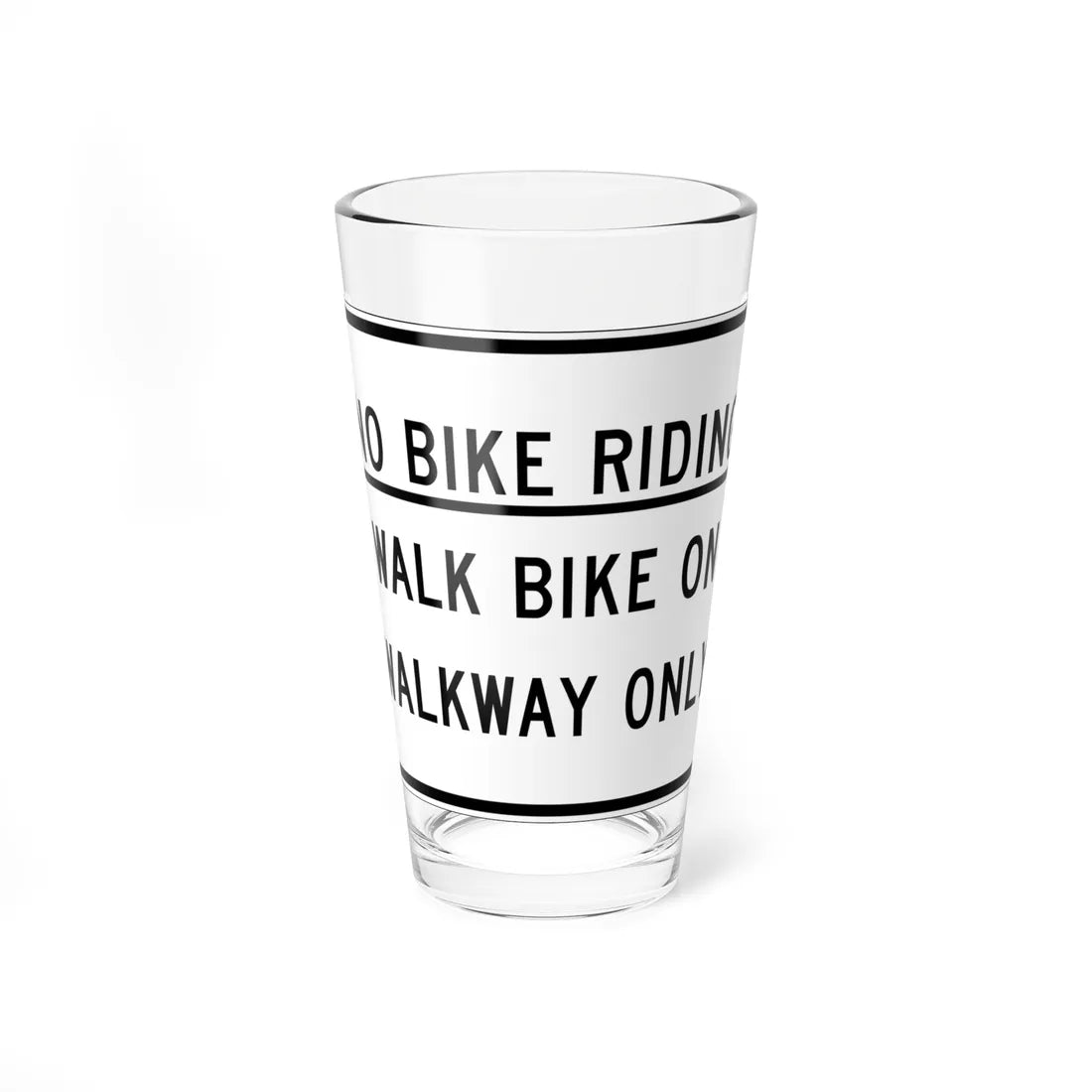 MUTCD-NJ RNJ5-14A (New Jersey) (Road Sign) Pint Glass 16oz - Go Mug Yourself