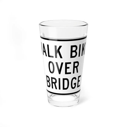 MUTCD-NJ RNJ5-14B (New Jersey) (Road Sign) Pint Glass 16oz 16oz - Go Mug Yourself