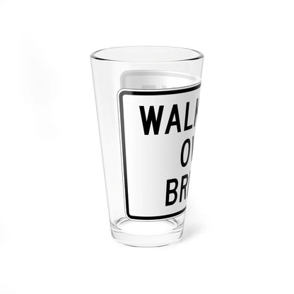 MUTCD-NJ RNJ5-14B (New Jersey) (Road Sign) Pint Glass 16oz - Go Mug Yourself