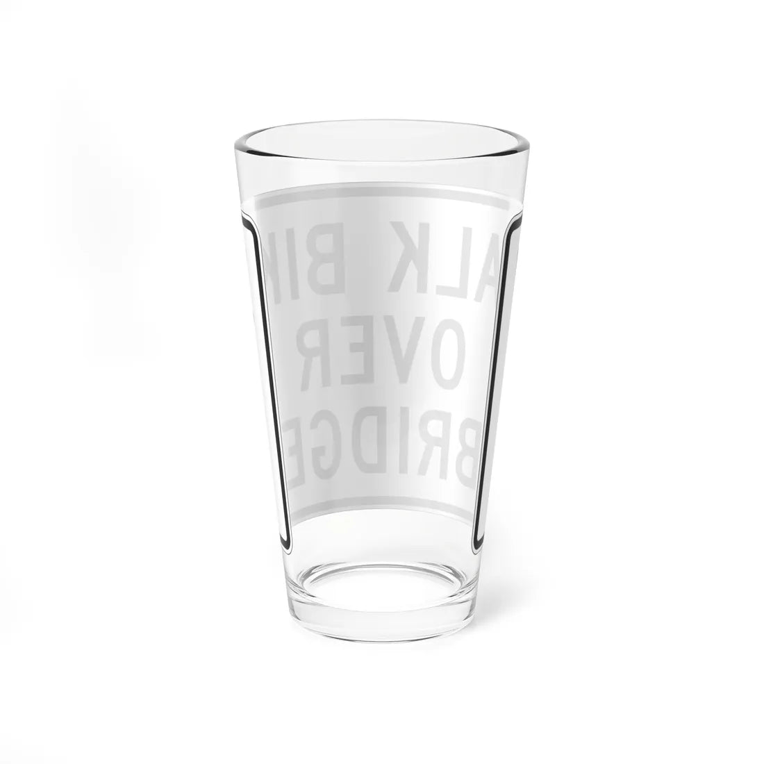 MUTCD-NJ RNJ5-14B (New Jersey) (Road Sign) Pint Glass 16oz - Go Mug Yourself