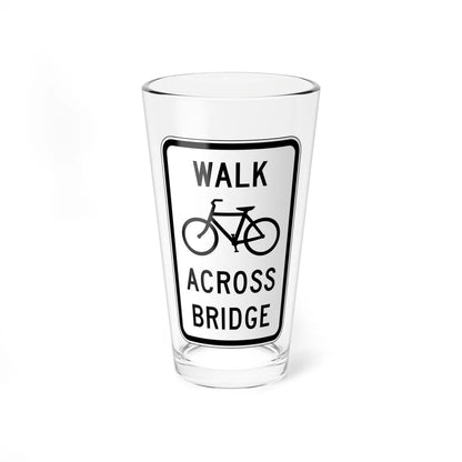 MUTCD-NJ RNJ5-14C (New Jersey) (Road Sign) Pint Glass 16oz 16oz - Go Mug Yourself
