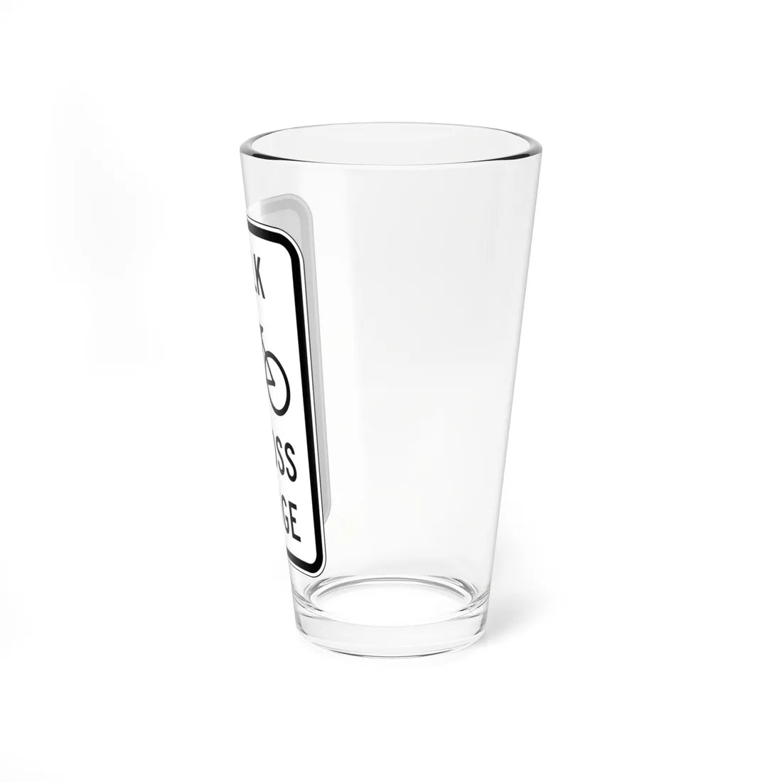 MUTCD-NJ RNJ5-14C (New Jersey) (Road Sign) Pint Glass 16oz - Go Mug Yourself