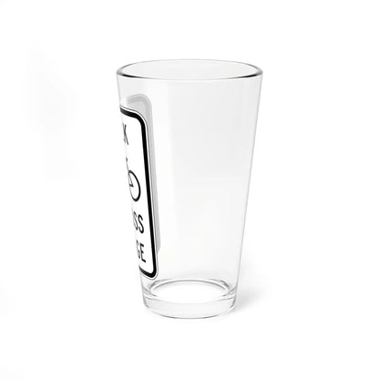 MUTCD-NJ RNJ5-14C (New Jersey) (Road Sign) Pint Glass 16oz - Go Mug Yourself