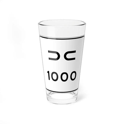 MUTCD-NJ RNJ6-4 (New Jersey) (Road Sign) Pint Glass 16oz 16oz - Go Mug Yourself