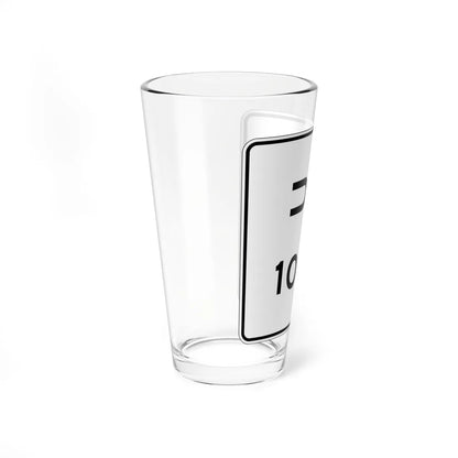MUTCD-NJ RNJ6-4 (New Jersey) (Road Sign) Pint Glass 16oz - Go Mug Yourself