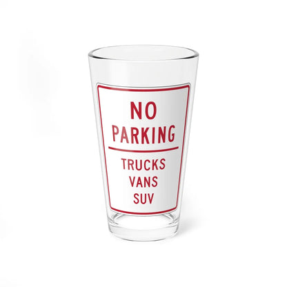 MUTCD-NJ RNJ8-4 (New Jersey) (Road Sign) Pint Glass 16oz 16oz - Go Mug Yourself
